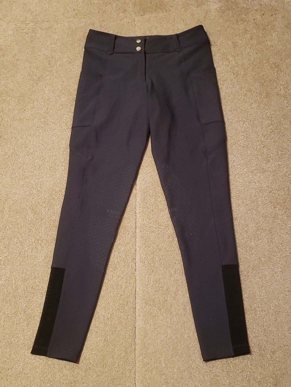 Free Ride Equestrian Women's Charcoal Gray Breeches